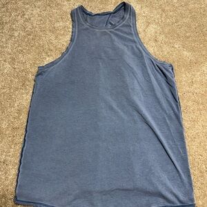 Women Lululemon Blue Sleeveless Muscle Tank Top